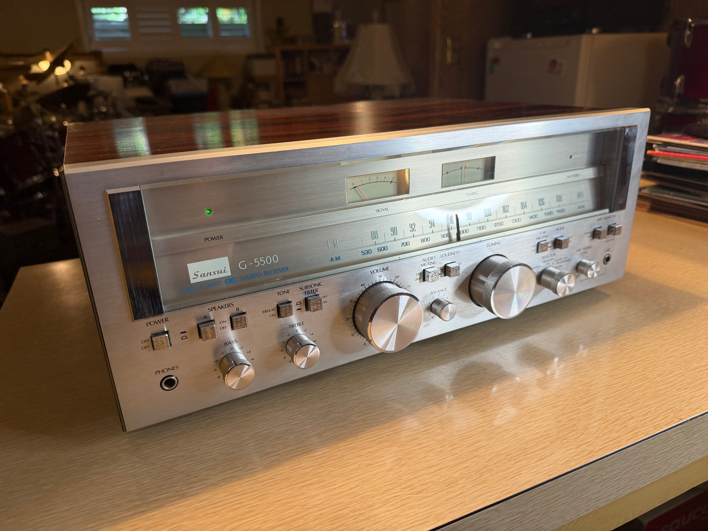 Sansui G-5500 Pure Power Amp Japan REFINISHED FULL FRESH SERVICE BULBS REPLACED!
