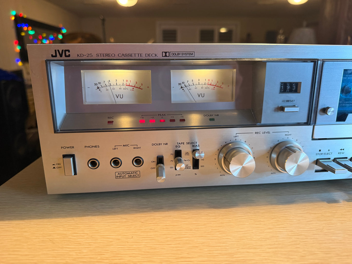 Vintage JVC Stereo Cassette Deck Model KD-25 Silver Japan Full Fresh Service🔥🎶