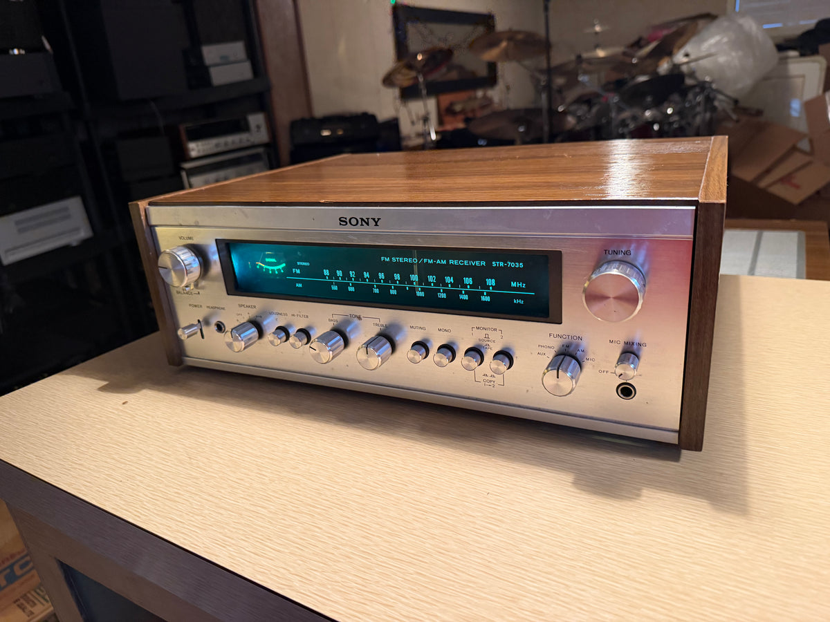 SONY STR-7035 Vintage FM/AM Stereo Receiver Fresh Professional Service Receipt✅
