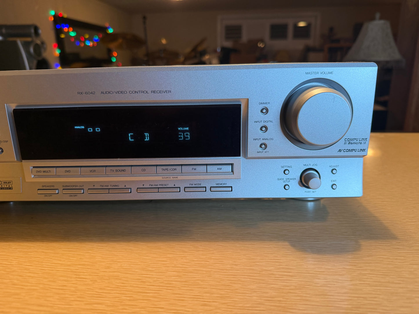 JVC RX-6042 Stereo AM/FM Receiver Amplifier A/V HiFi Tuner Serviced 100 WPC 🔥