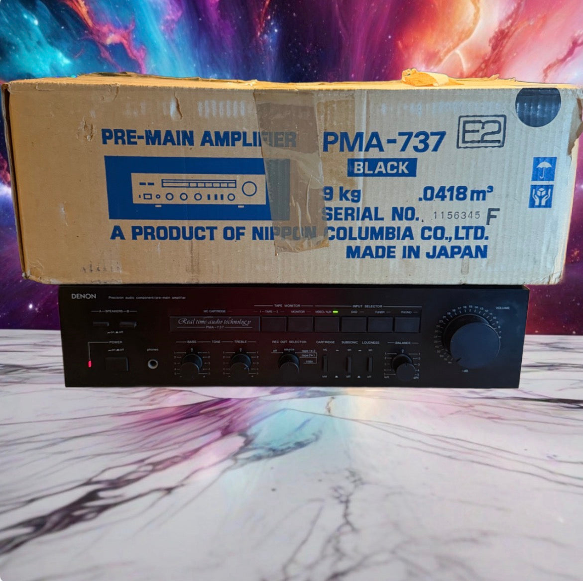 Near Mint Denon PMA-737 Pre-Main Amplifier Phono MM/MC Fresh Service OEM Box🎶🔥