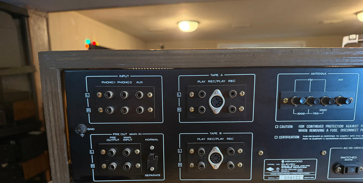 Kenwood Model Eleven AM FM Stereo Receiver Fresh Pro Service Near Mint Champagne