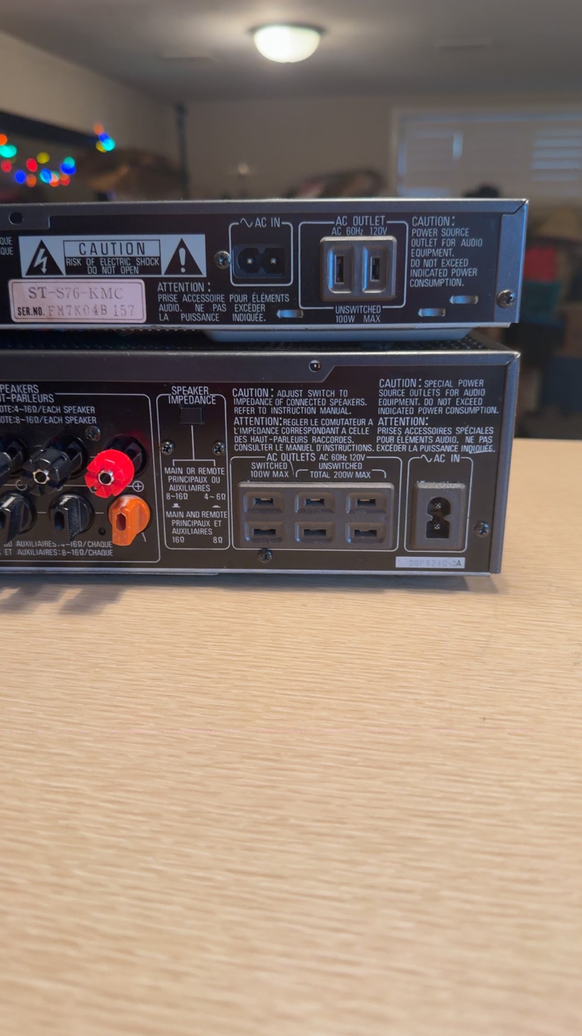 Technics SU-V4X Stereo Integrated Amplifier AMP Receiver+ ST-S76 Tuner Serviced!