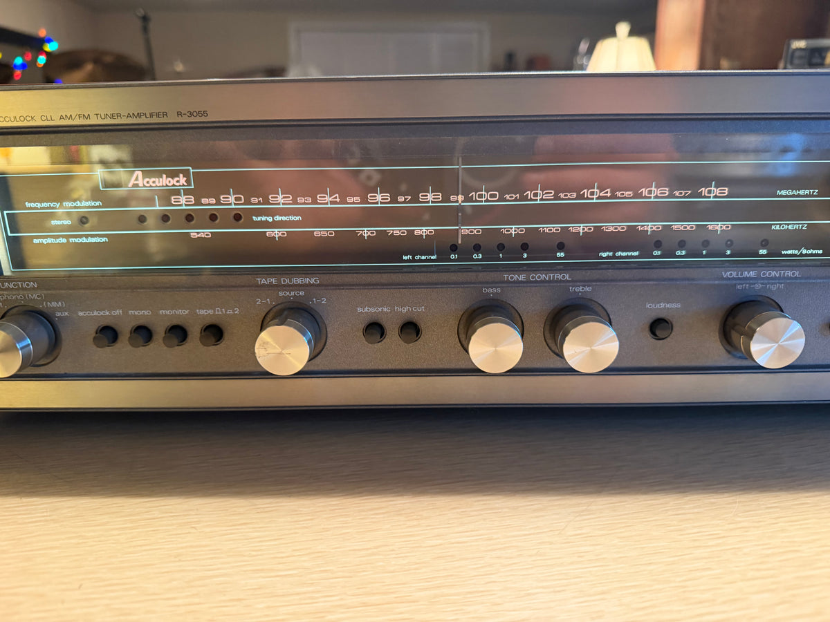 Luxman R‑3055 Stereo Reciever Rosewood Amplifier Near Mint Fresh Pro Service🔥🎶