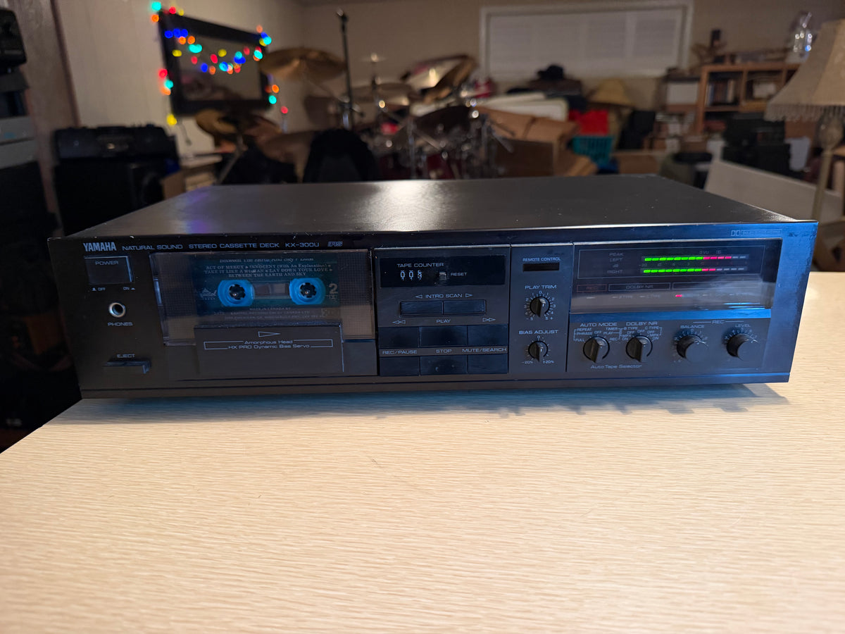 Vtg Yamaha KX-300U Natural Sound Cassette Deck Dolby B/C HX Pro Serviced Beauty!