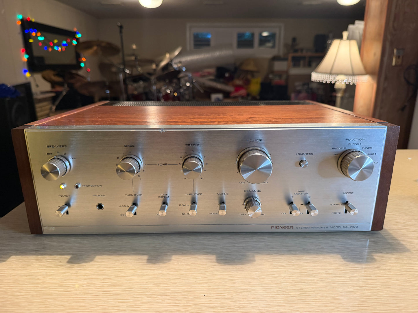 Rare Pioneer SA-7100 Integrated Amplifier Silver Face VTG Full Fresh Service🎶🔥