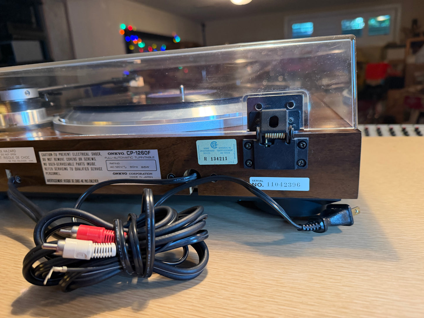 ONKYO CP-1260F QUARTZ Direct Drive Fully Automatic Turntable Serviced Great CND!