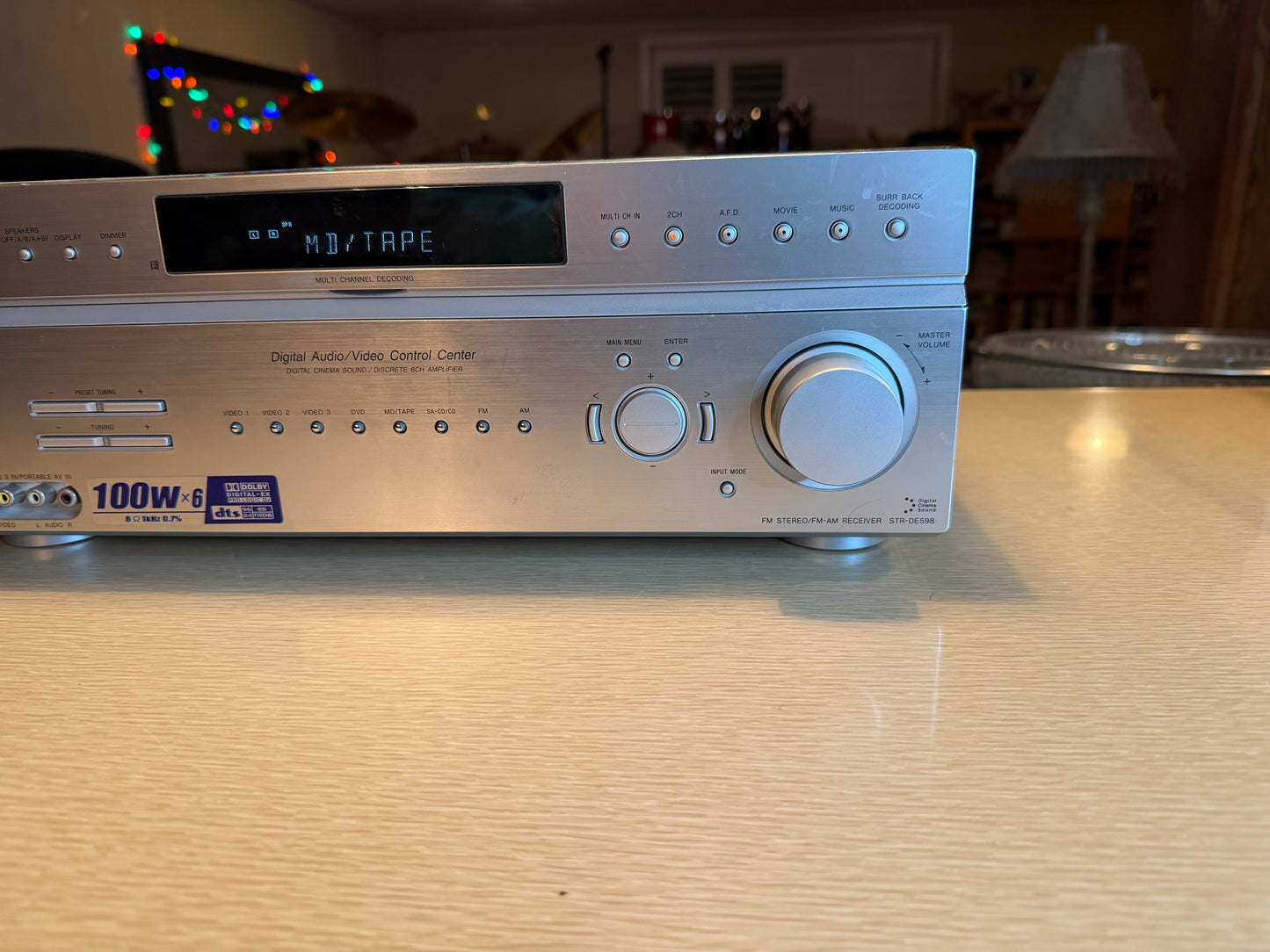 Sony STR-DE598 Digital Audio/Video Control Center Receiver TESTED Phono RDS 6 Ch