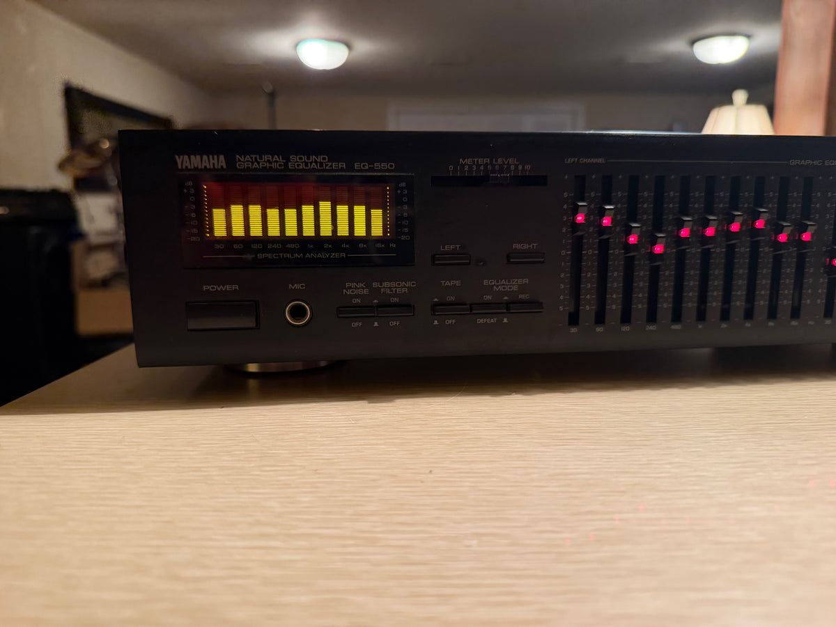 Vintage Yamaha EQ-550 Graphic Equalizer Natural Sound Japan - Fresh Service 🔥🎶