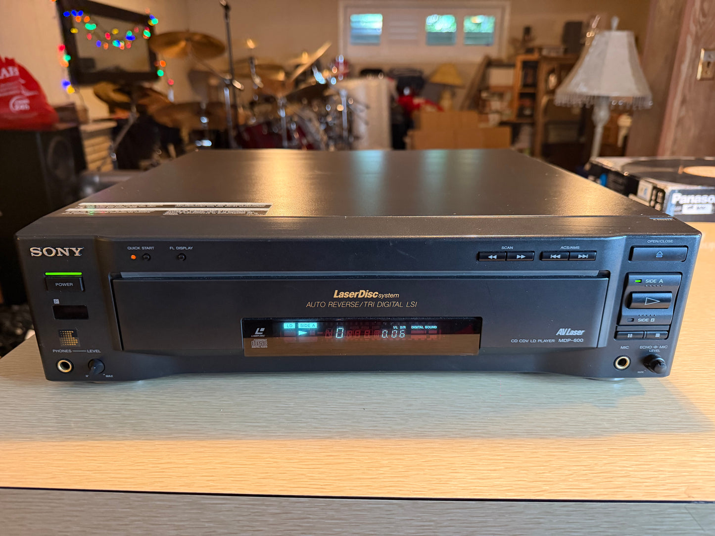 Sony MDP-600 CD CDV LD Laserdisc Player Fresh Professional Servicing W/ Receipt!