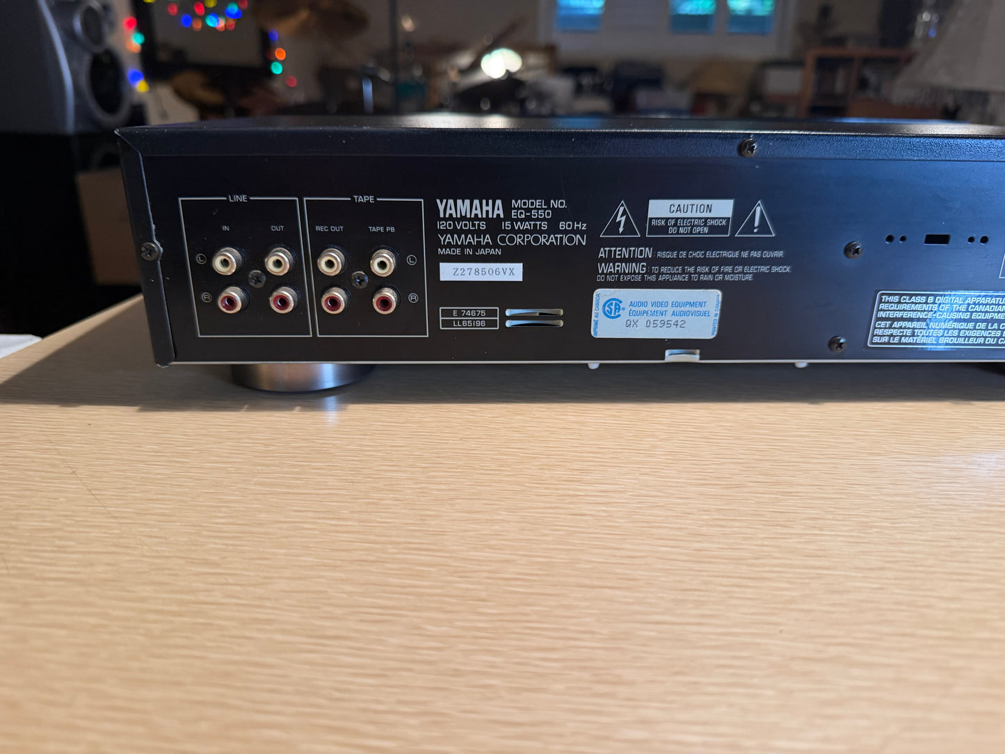Yamaha EQ-550 Vintage Stereo Graphic Equalizer RARE Made In Japan Serviced Clean