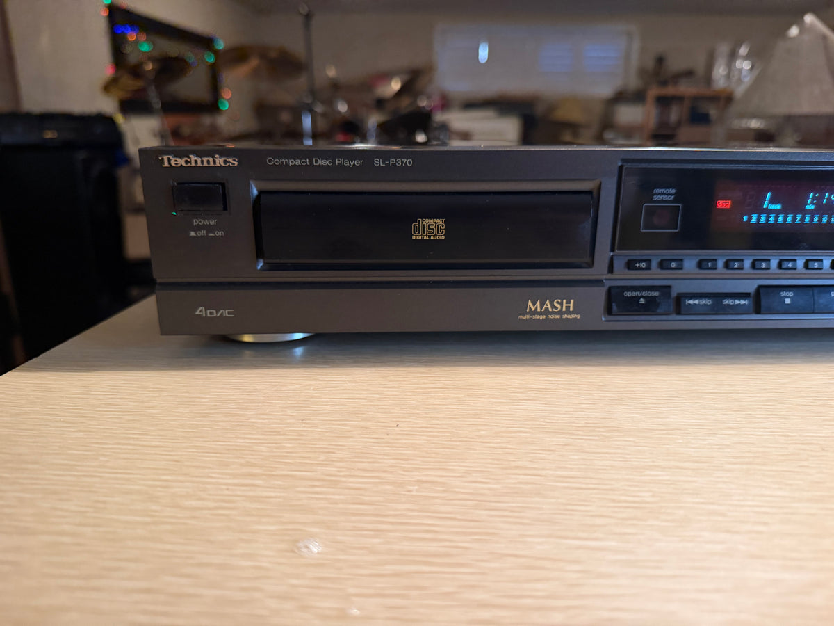 Technics SL-P370 CD Player MASH 4 DAC Serviced Working 1990 Made in Japan V Rare