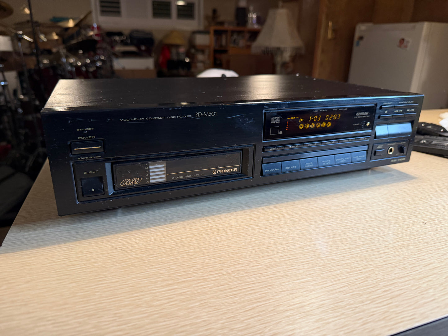 Pioneer PD-M601 Multi Play CD Player 6cd Changer High Model Serviced Very Rare🔥