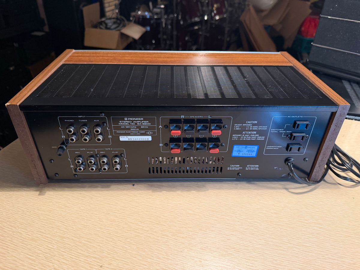 Pioneer SA-6800 Stereo Amplifier Vintage Beauty Japan Fresh Service Rare 🎶🔥