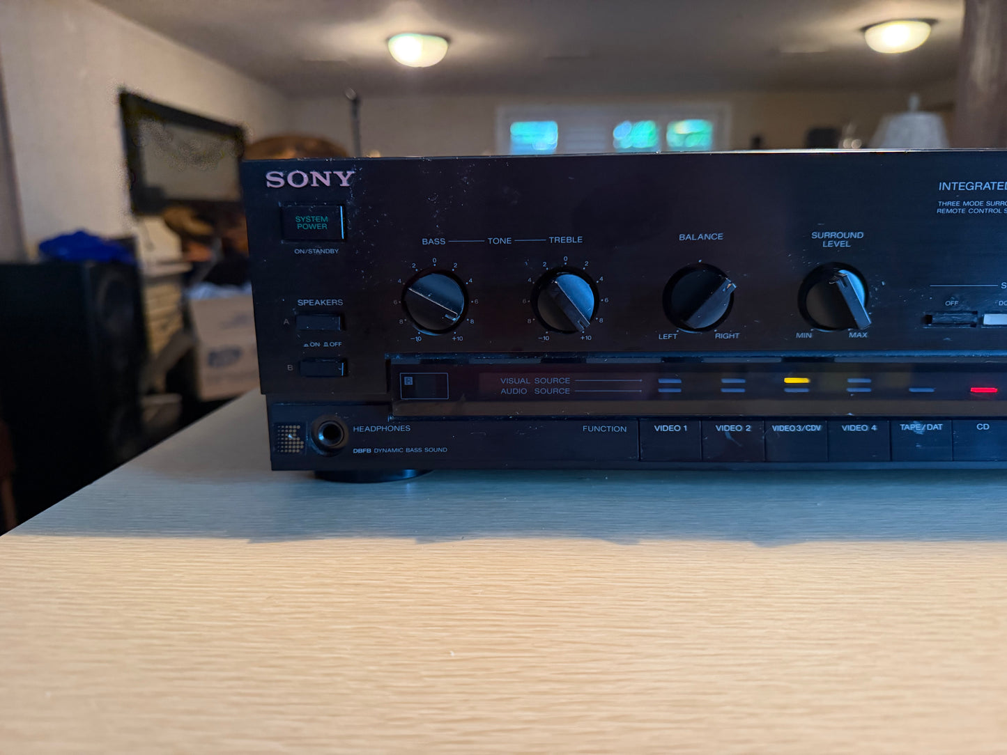 Sony TA-AV490 Integrated Stereo Amplifier Dolby Pro Logic Surround Fresh Service