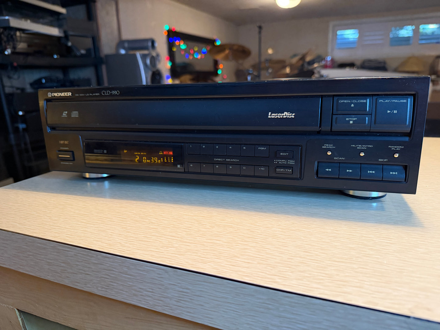 Pioneer CLD-990 Laserdisc Player + Remote All Tested & Works High Fidelity Rare!