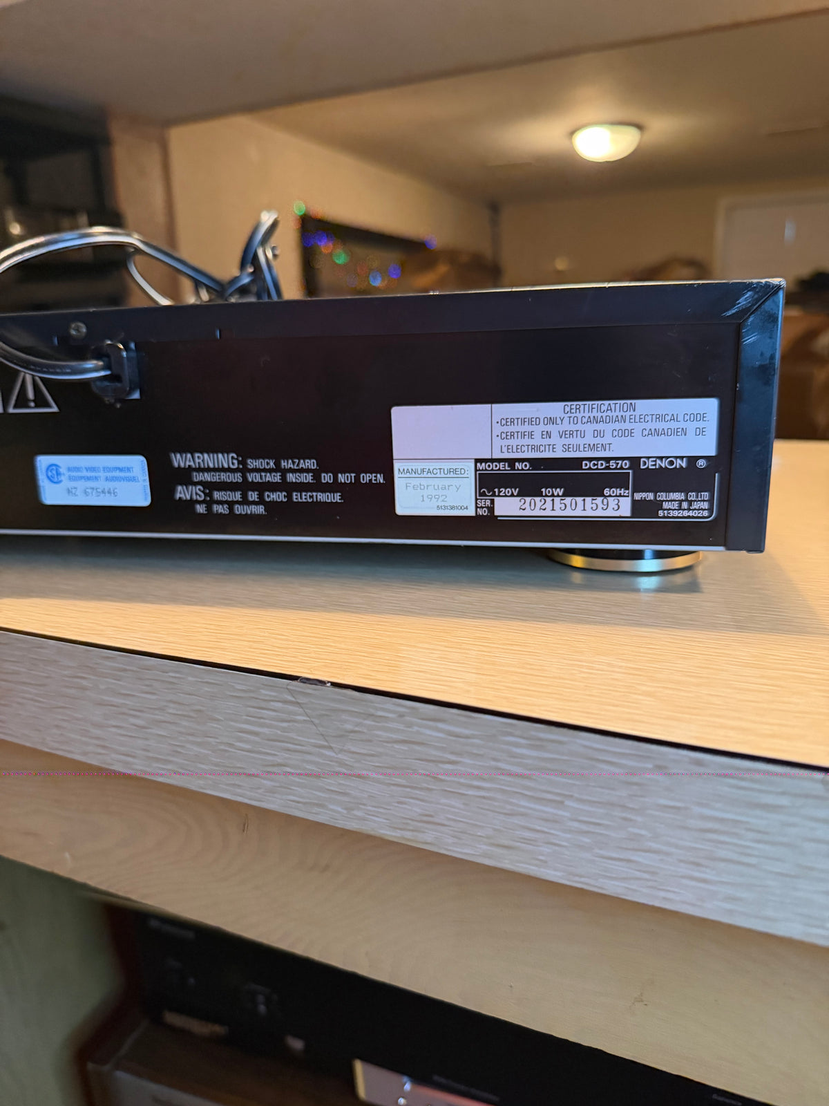 Denon DCD-570 PCM Audio Technology/Compact Disc Player Full Fresh Service Beauty
