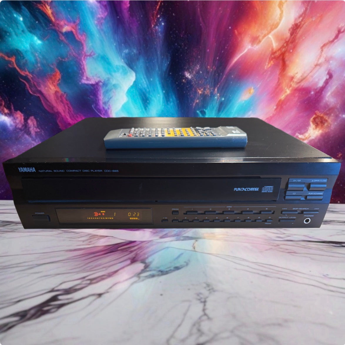 Yamaha CDC-665 5-Disc Carousel CD Player + Remote + Serviced Great Condition🎶🔥