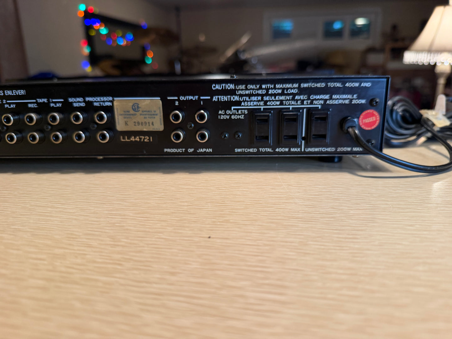 Nikko Beta 30 Stereo Preamplifier Japan FRESH Service V Rare Red Faceplate 🔥🎶