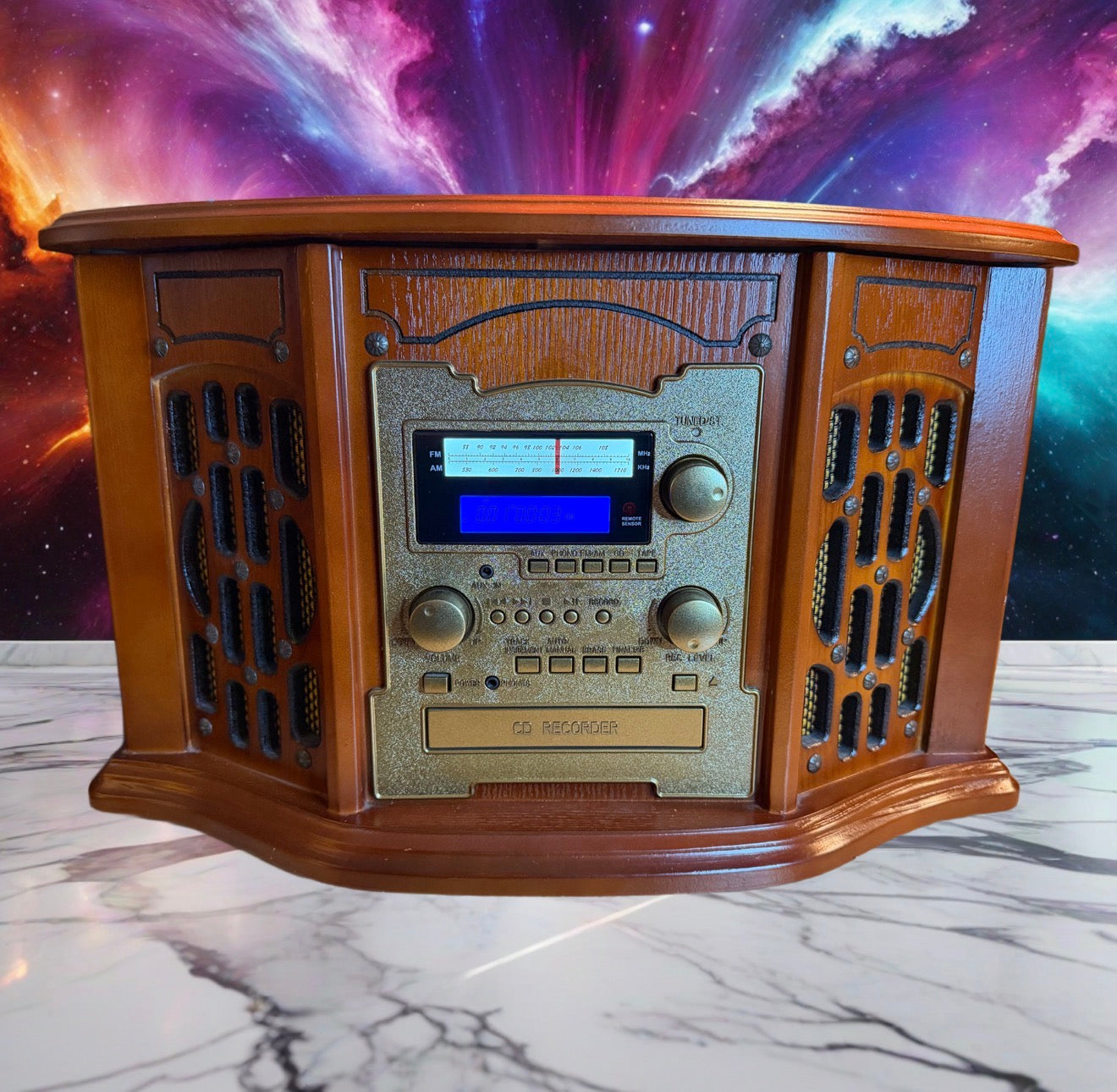Innovative Technology ITTR-501 Turntable Stereo System CD All Functions Working!