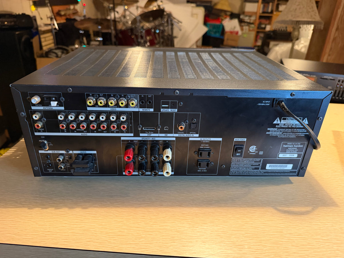 Harman Kardon Stereo HK3490 Stereo Receiver Fresh Service Remote Bundle 120WPC🔥