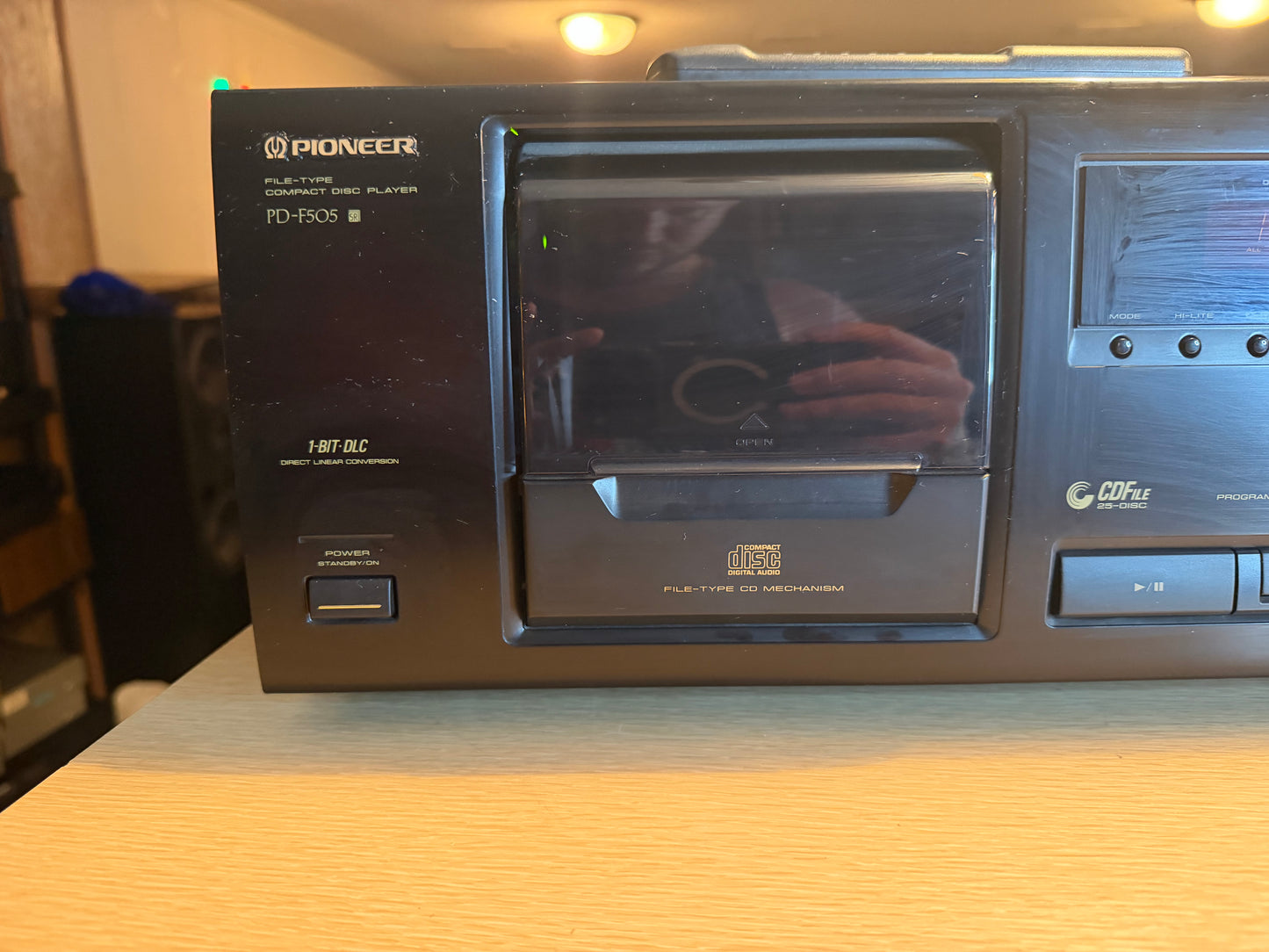 Pioneer PD-F505 CD Player Changer 25 Disc File - Serviced & Cleaned W/ Remote🔥