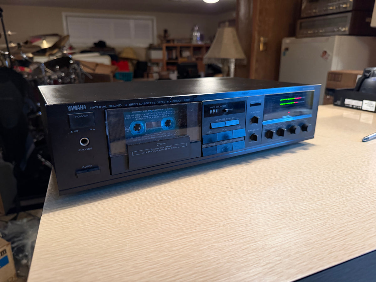 Vtg Yamaha KX-300U Natural Sound Cassette Deck Dolby B/C HX Pro Serviced Beauty!