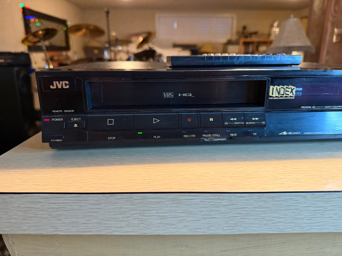 JVC HR-D237U 4-Head VHS VCR Player Recorder Tested Working Remote Bundle Rare🔥