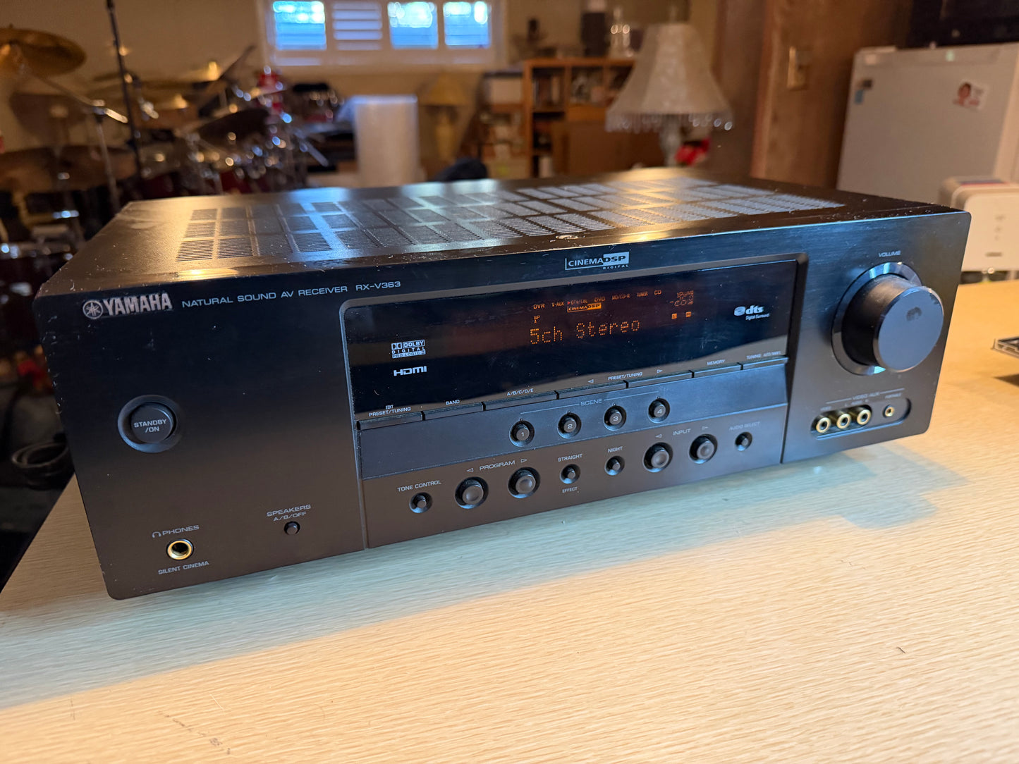 Yamaha RX-V363 5.1 Ch 100WPC HDMI Stereo Receiver Cleaned/Works W/Remote Bundle!