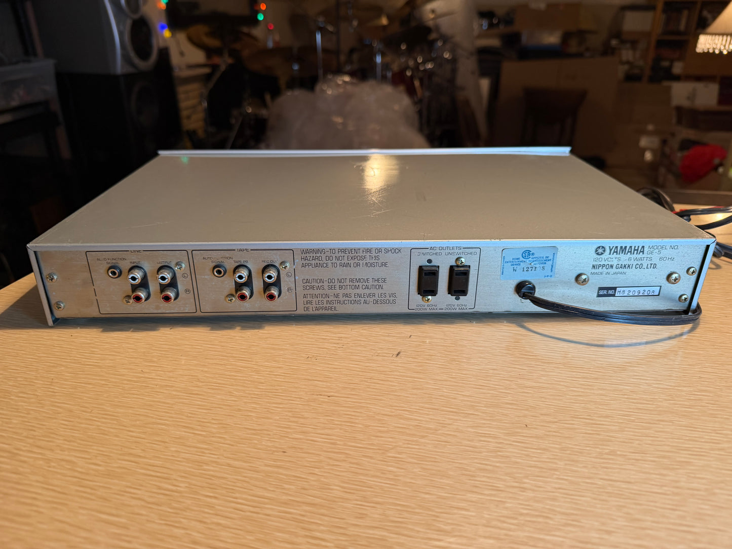 Yamaha GE-5 Stereo Graphic Equalizer Natural Sound Series FRESH SERVICE V Rare🔥