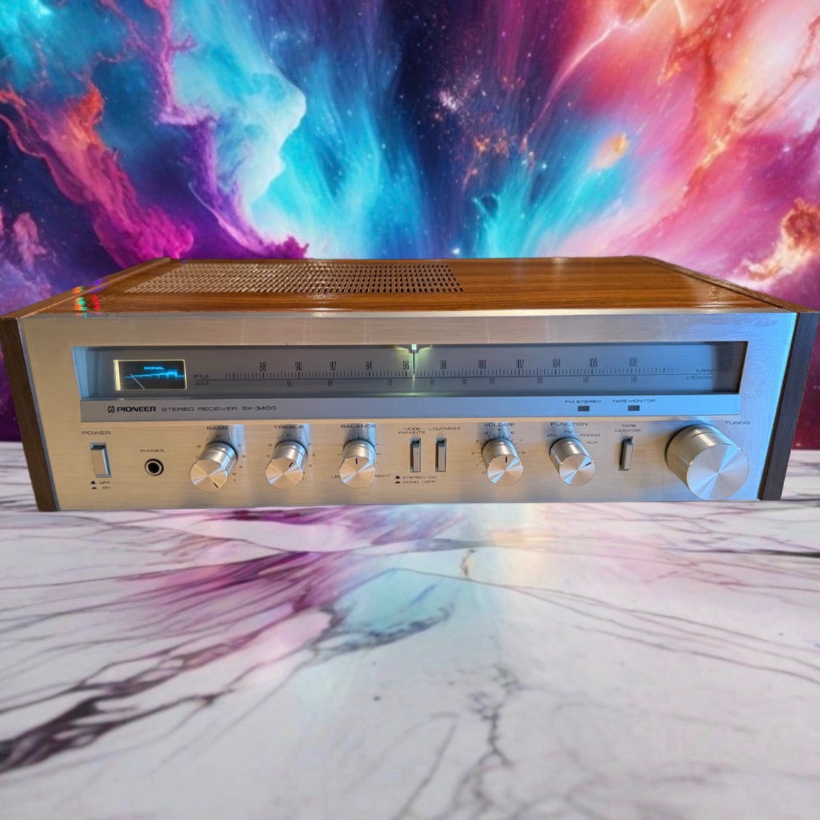 Vintage Pioneer SX-3400 AM/FM Stereo Receiver Tested Freshly Serviced Excellent!