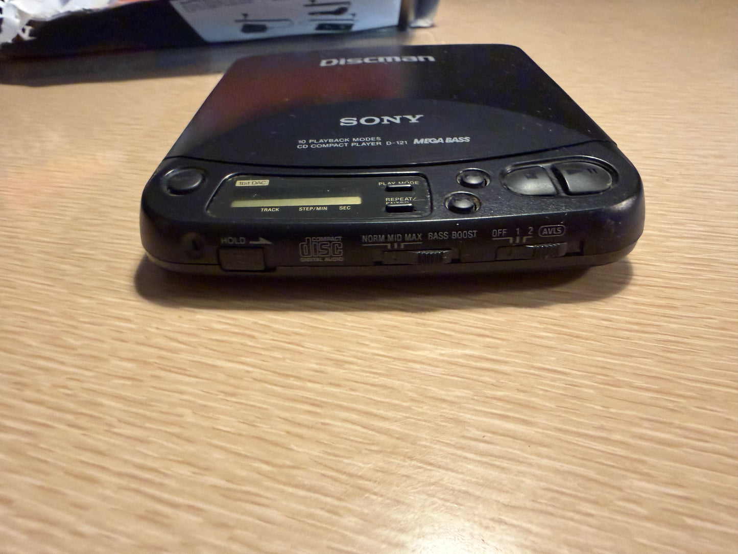 Sony Discman D-121 Portable CD Player – Complete in Box (CIB) – Serviced Rare🎶