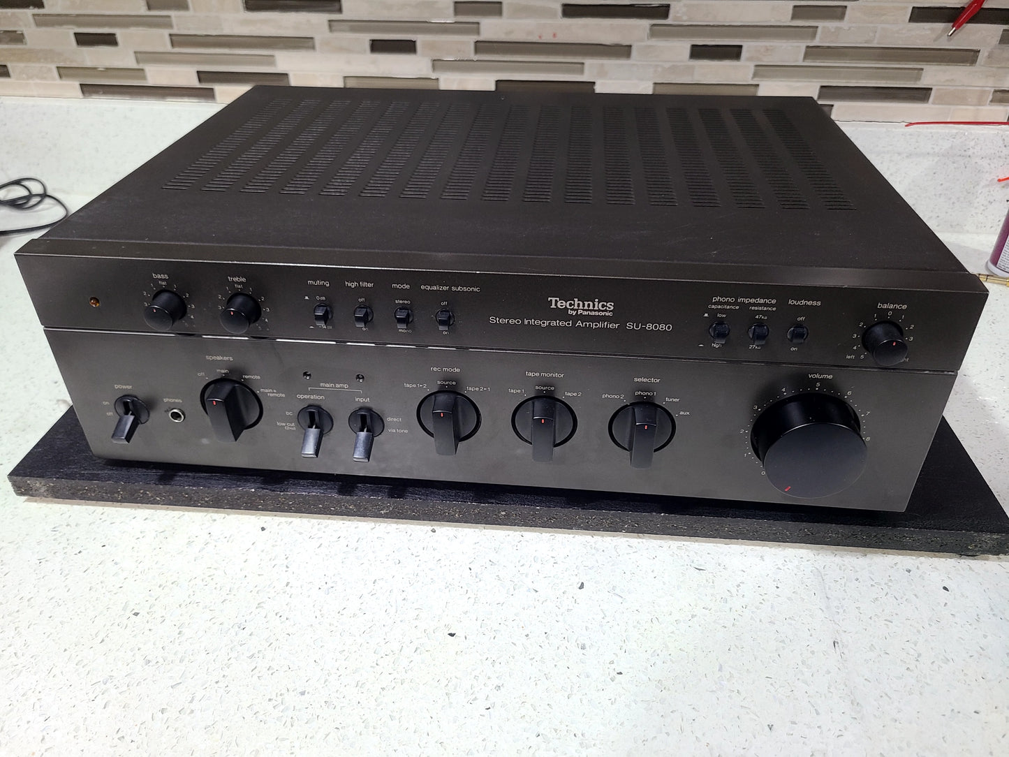 Vintage Technics Stereo Integrated Amplifier SU-8080 Pro Serviced High End Beast