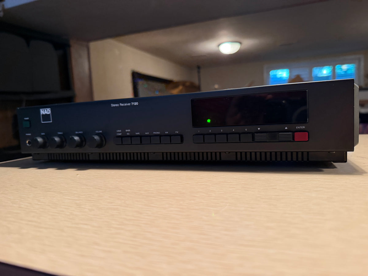 Vintage NAD Model 7120 Stereo Receiver Serviced Works Great Very Rare Reliable🎶