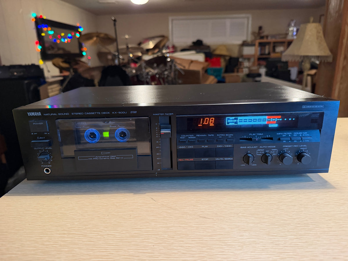 Vintage Yamaha KX-500u Cassette Deck High Fidelity Fresh Service Crisp Sound🔥🎶