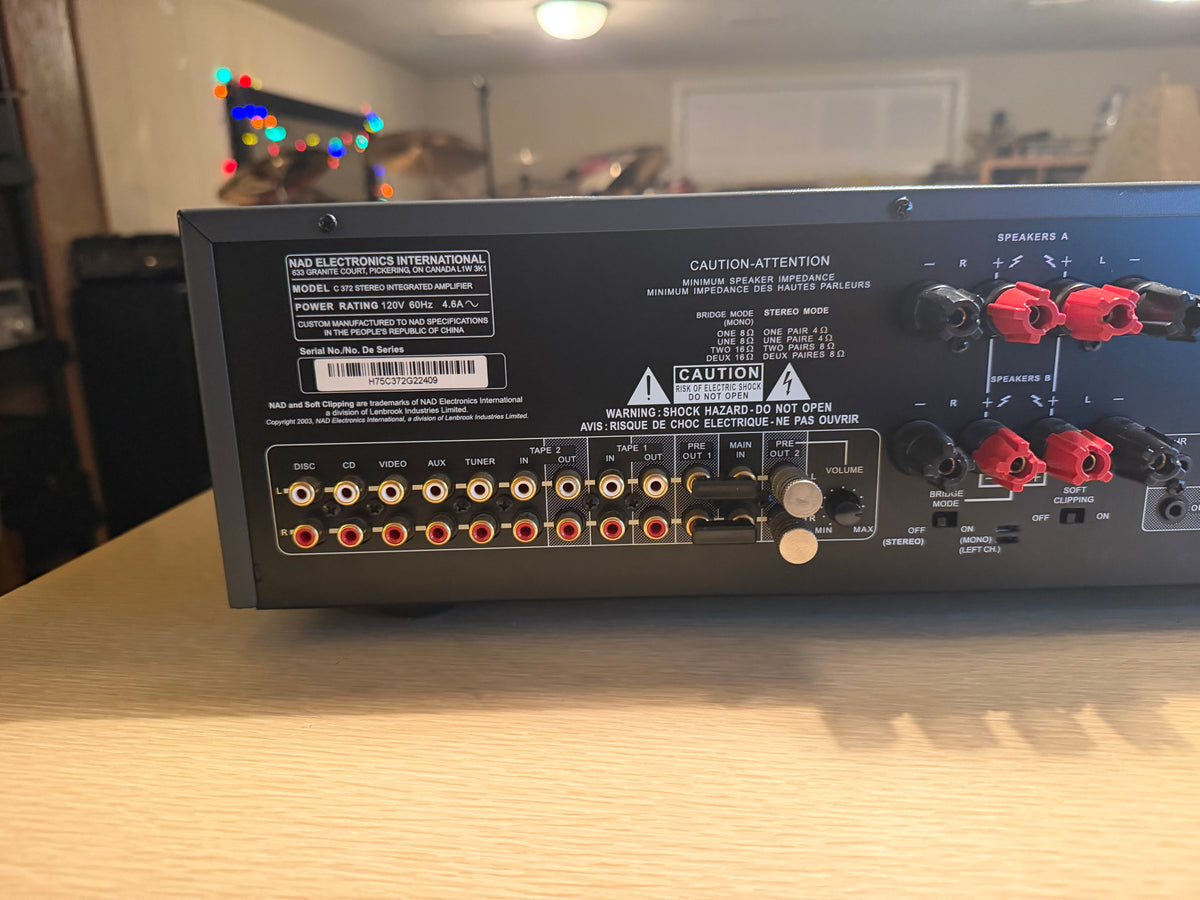 NAD C372 Stereo Integrated Amplifier 150W/Ch Fresh Pro Service Hi-Fi Audiophile