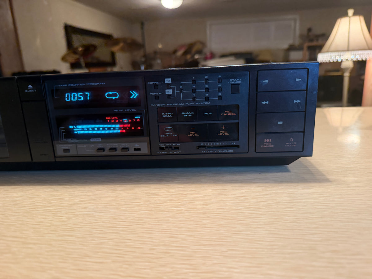 AKAI GX-R66 Stereo Cassette Deck Super GX Dolby B-C dbx Fresh Service Very Rare!