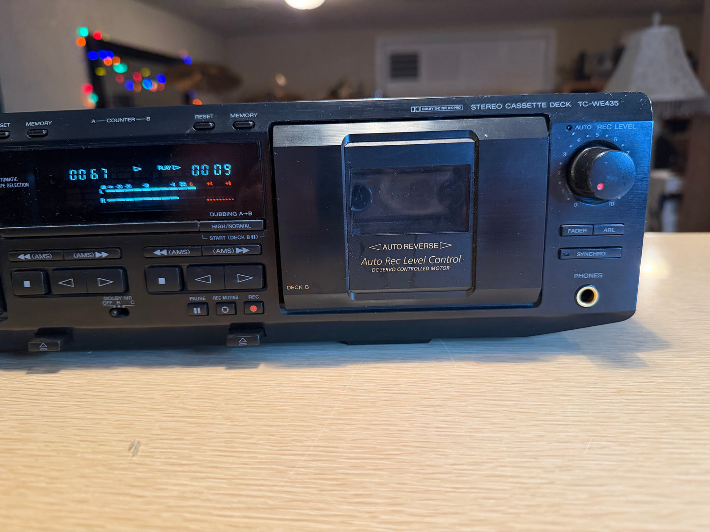 SONY TC-WE435 Dual Cassette Deck Auto-Reverse Dolby B,C Serviced & TESTED #2