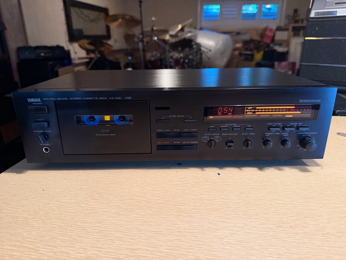 Yamaha KX-530 Stereo Cassette Deck Recapped Fresh Service Sounds Great 🔥🎶
