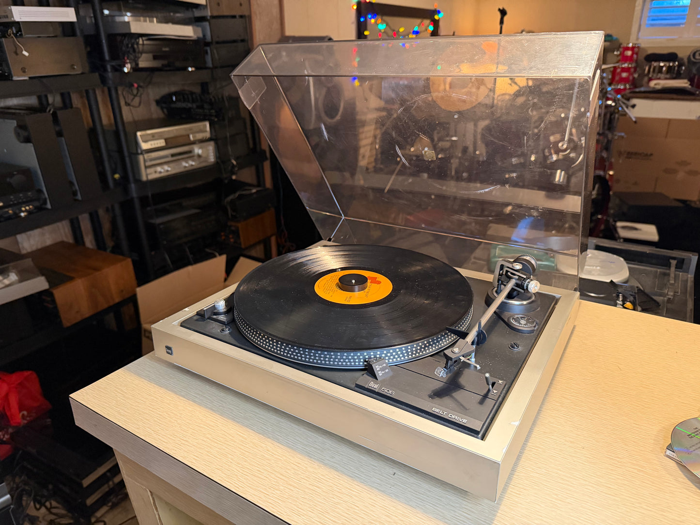 Beautiful Dual Model 506 Turntable Fully Functional With New Belt Cleaned Rare