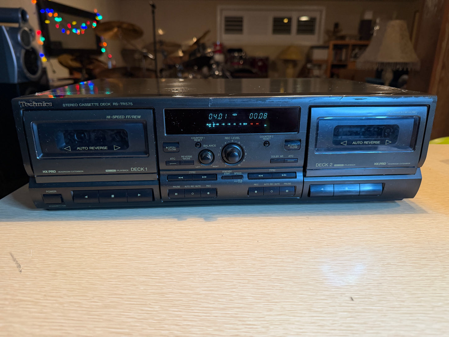 Technics RS-TR575 Dual Stereo Cassette Deck Auto Reverse Dolby FRESHLY SERVICED!