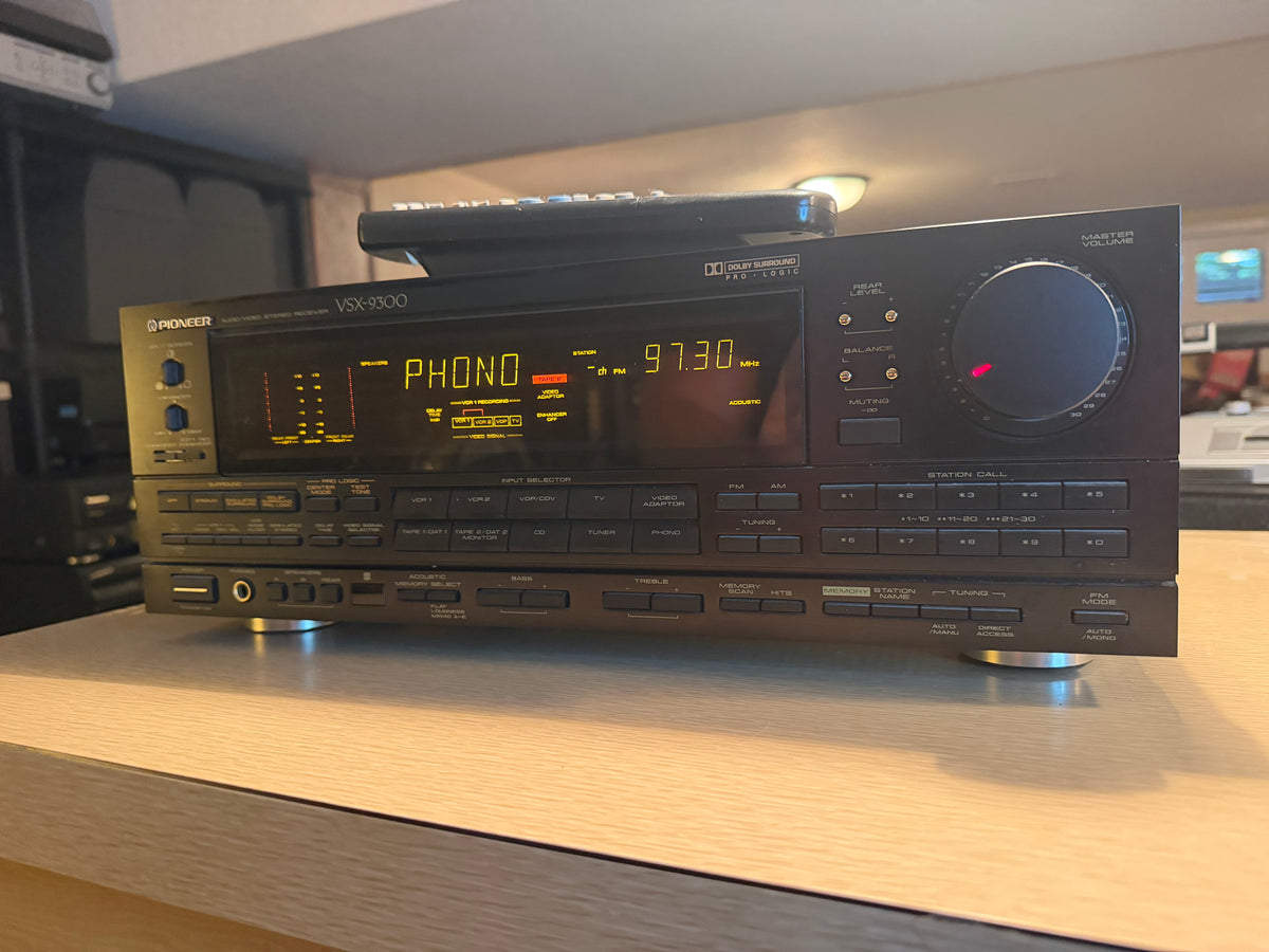 Pioneer VSX-9300s MONSTER Stereo Receiver Dolby Surround FULL Servicing 125WPC!