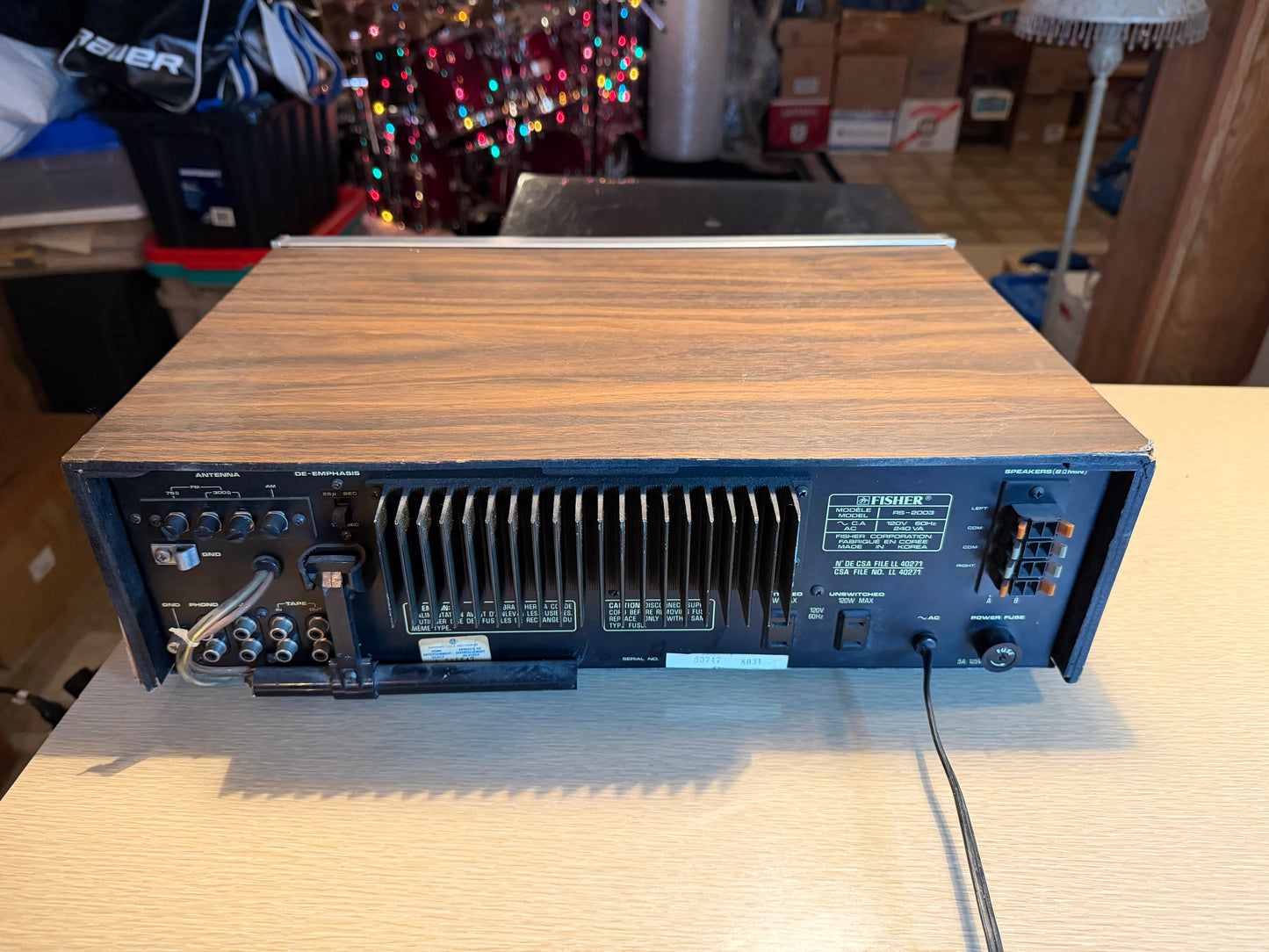 Vintage Fisher Stereo Receiver  RS-2003 Tested & Working FRESH SERVICE BEAUTY🔥