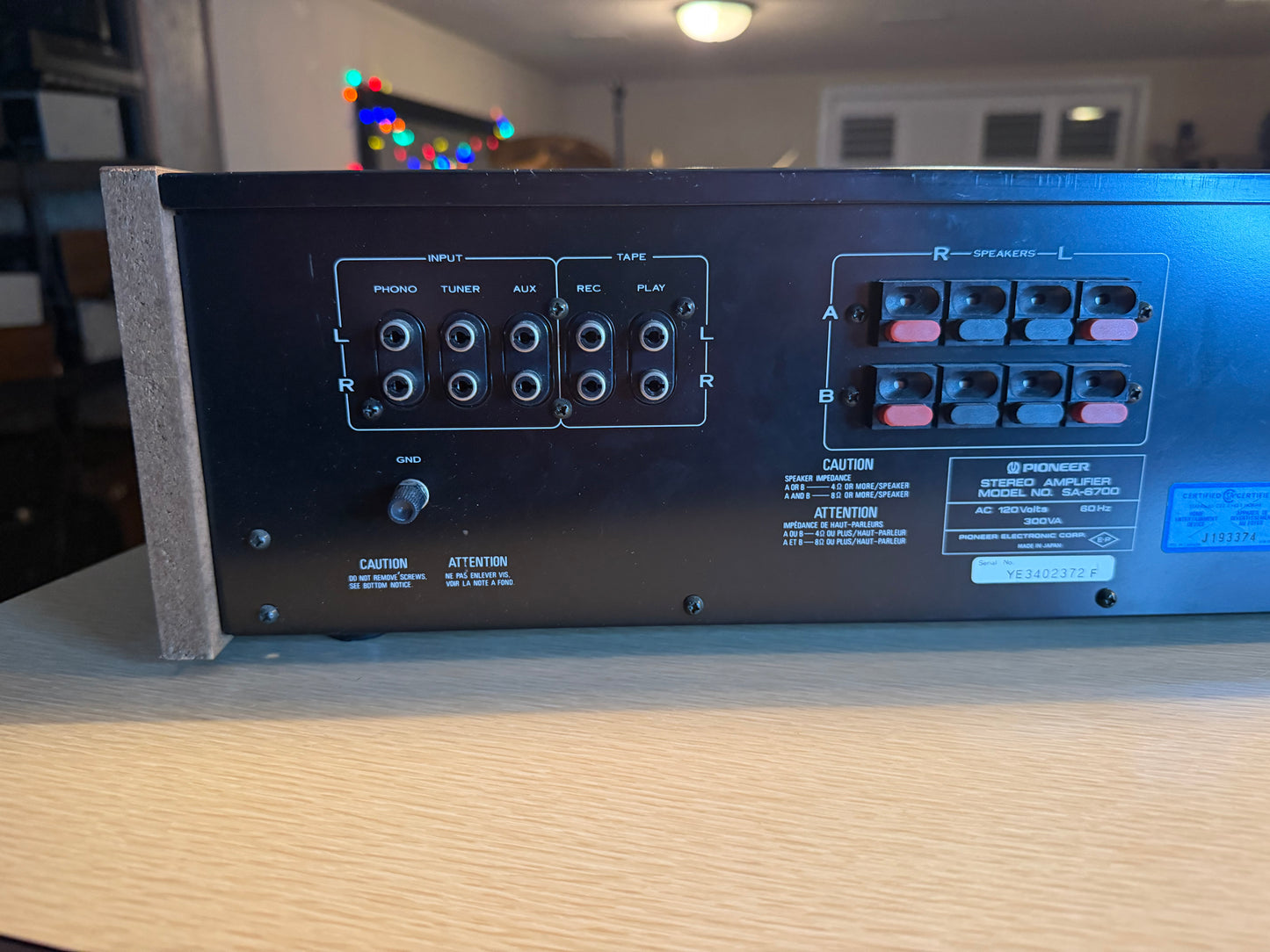 Rare Pioneer SA-6700 Integrated Amplifier Silver Face Vu Meters Fresh Service🎶