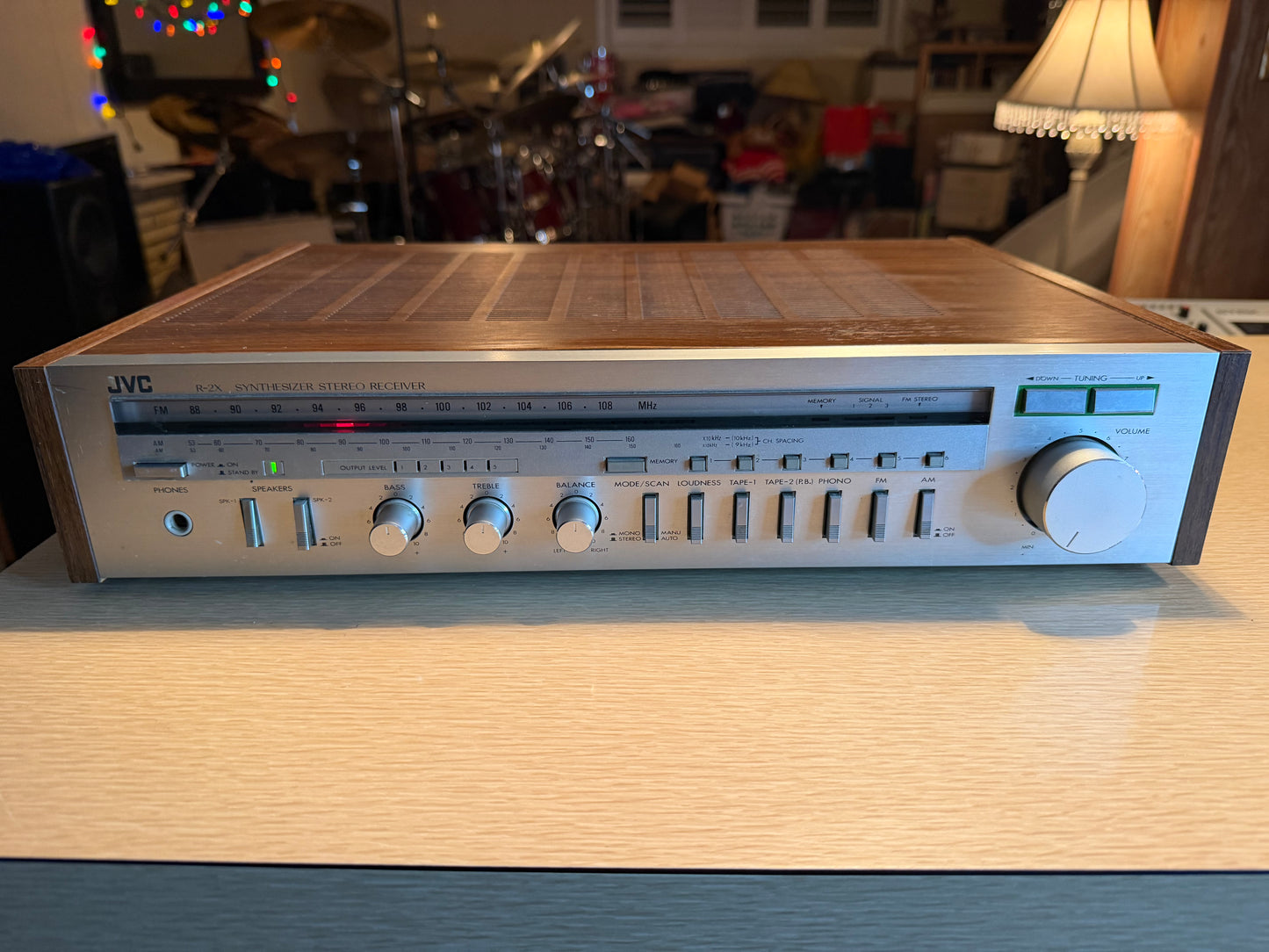 JVC R-2X AM/FM Synthesizer Stereo Receiver Phono Input Vintage Japan Tested