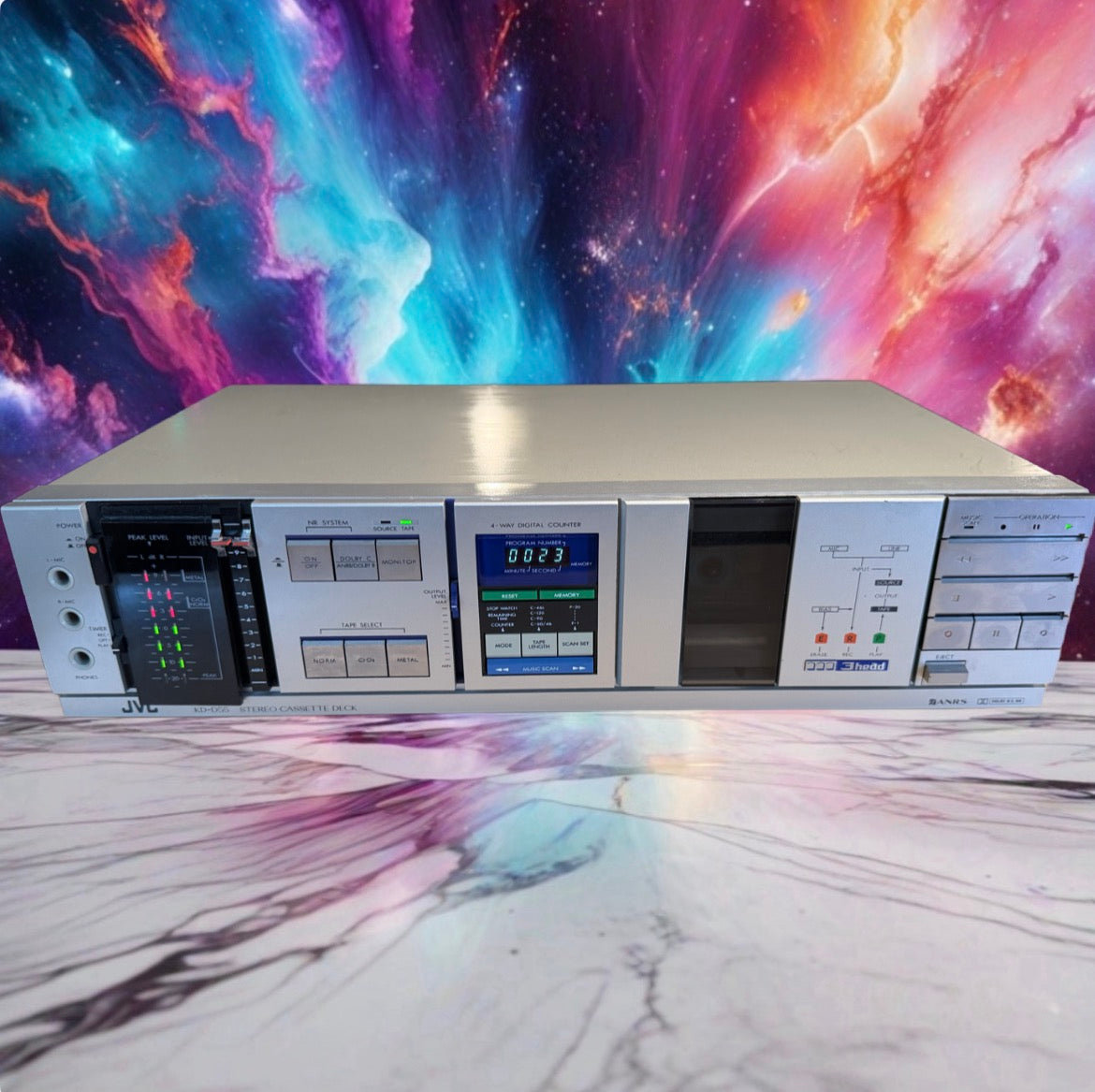 JVC Victor KD-D55 3-Head Cassette Deck High Fidelity Freshly Serviced Beauty🔥🎶