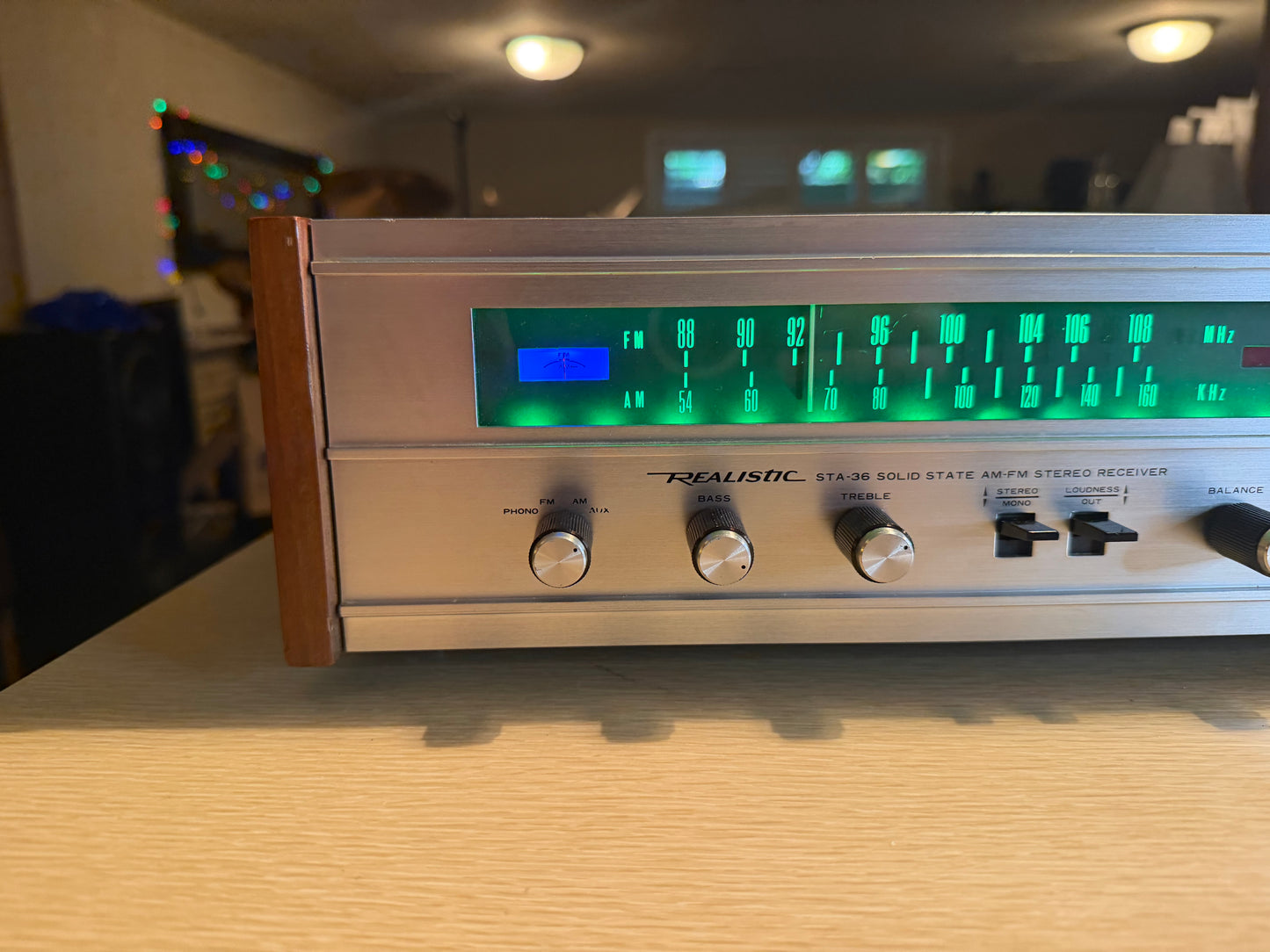 Vtg Realistic STA-36 AM-FM Stereo Receiver 1971 Wood LED Upgrade Serviced BEAUTY
