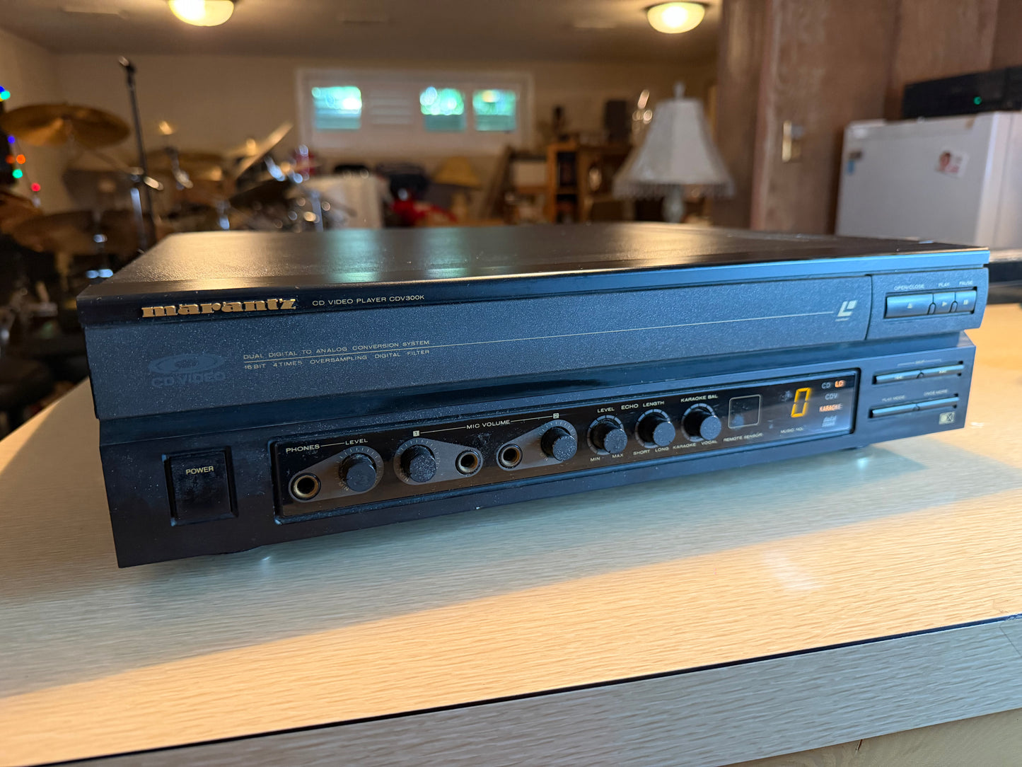 Marantz CDV300K Laserdisc Player Extraordinarily Rare Pro Service New Remote🔥