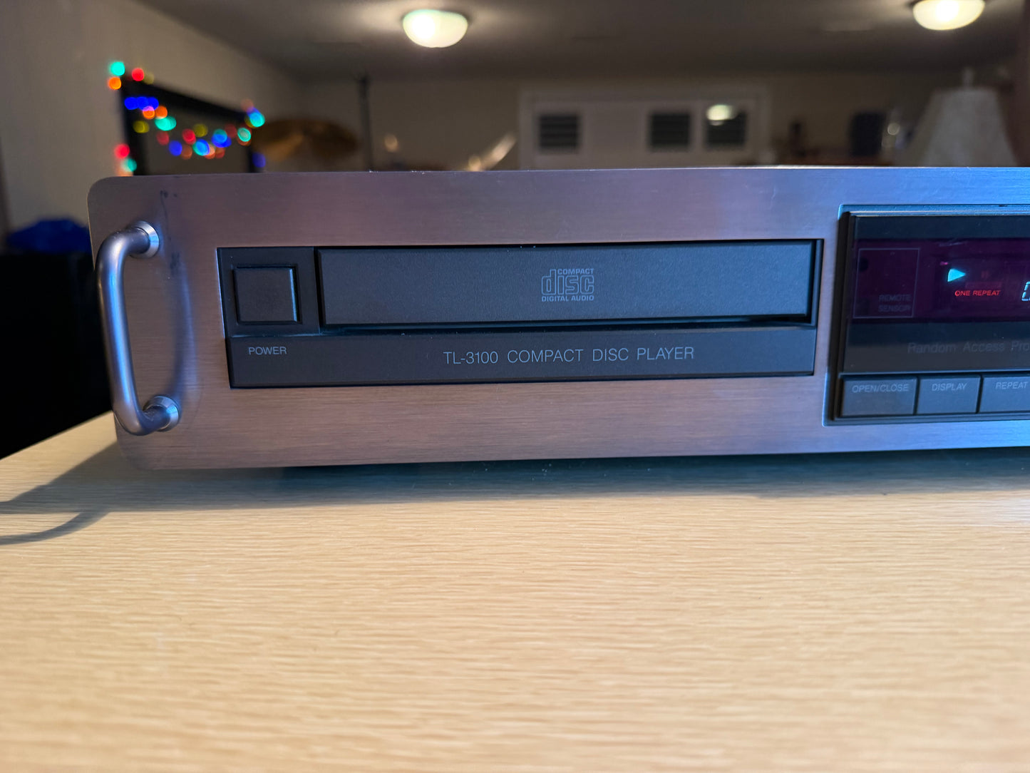 Vintage Carver TL-3100 Compact Disk Player New Belts Serviced High Fidelity Gray