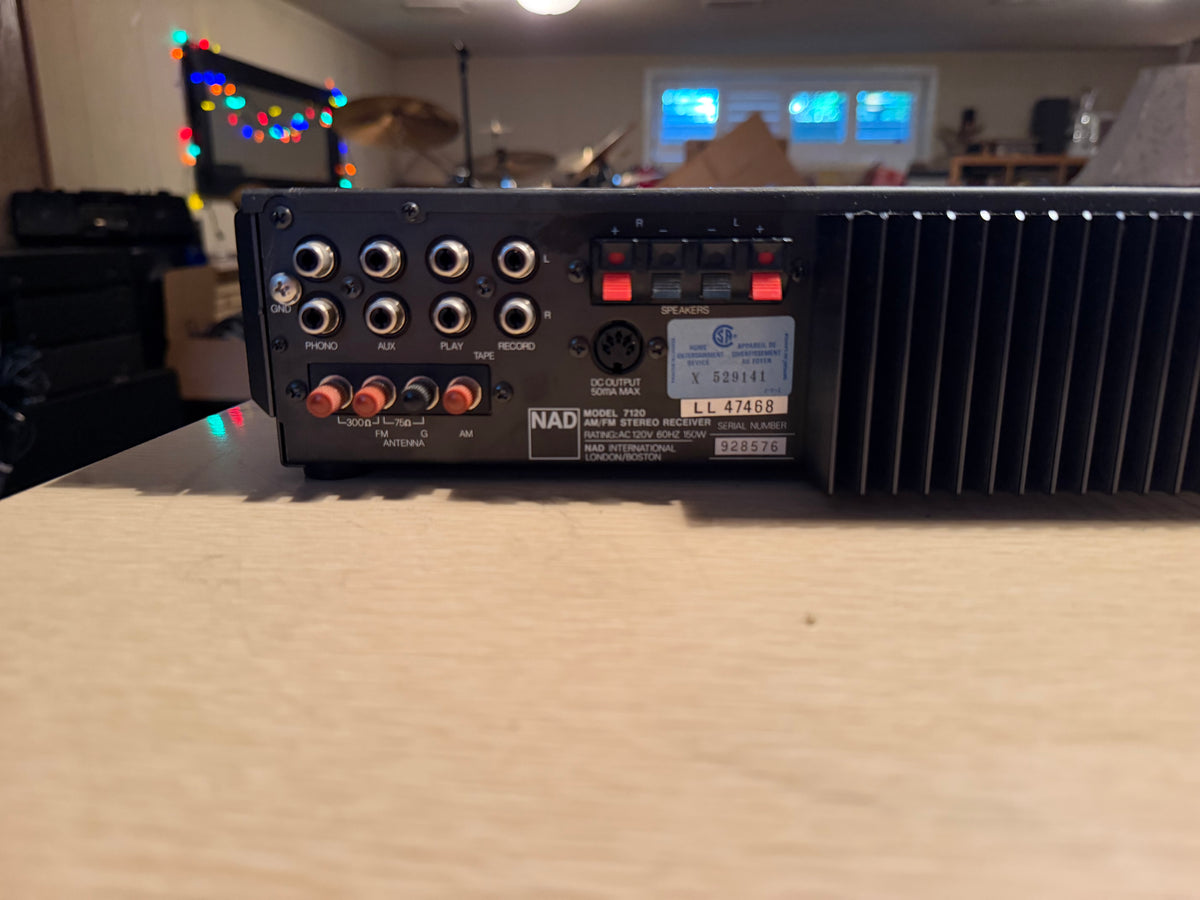 Vintage NAD Model 7120 Stereo Receiver Serviced Works Great Very Rare Reliable🎶